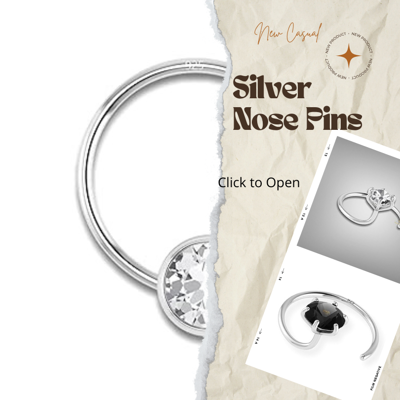 Exquisite Silver Nose Pin