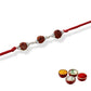 SJ SHUBHAM JEWELLERS™ 925 Sterling Silver Rakhi for brother Rudraksha Rakhi Bracelet Raksha Bandhan Pure Cotton For Men, Boys, Kids Rakhi With Roli Chawal - JewelYaari By Shubham Jewellers