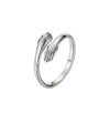 JEWELYAARI by SJ 925 Sterling Silver Hugging Band Ring Hug Eternity Silver Open Statement Ring for Women and Girls - JewelYaari By Shubham Jewellers