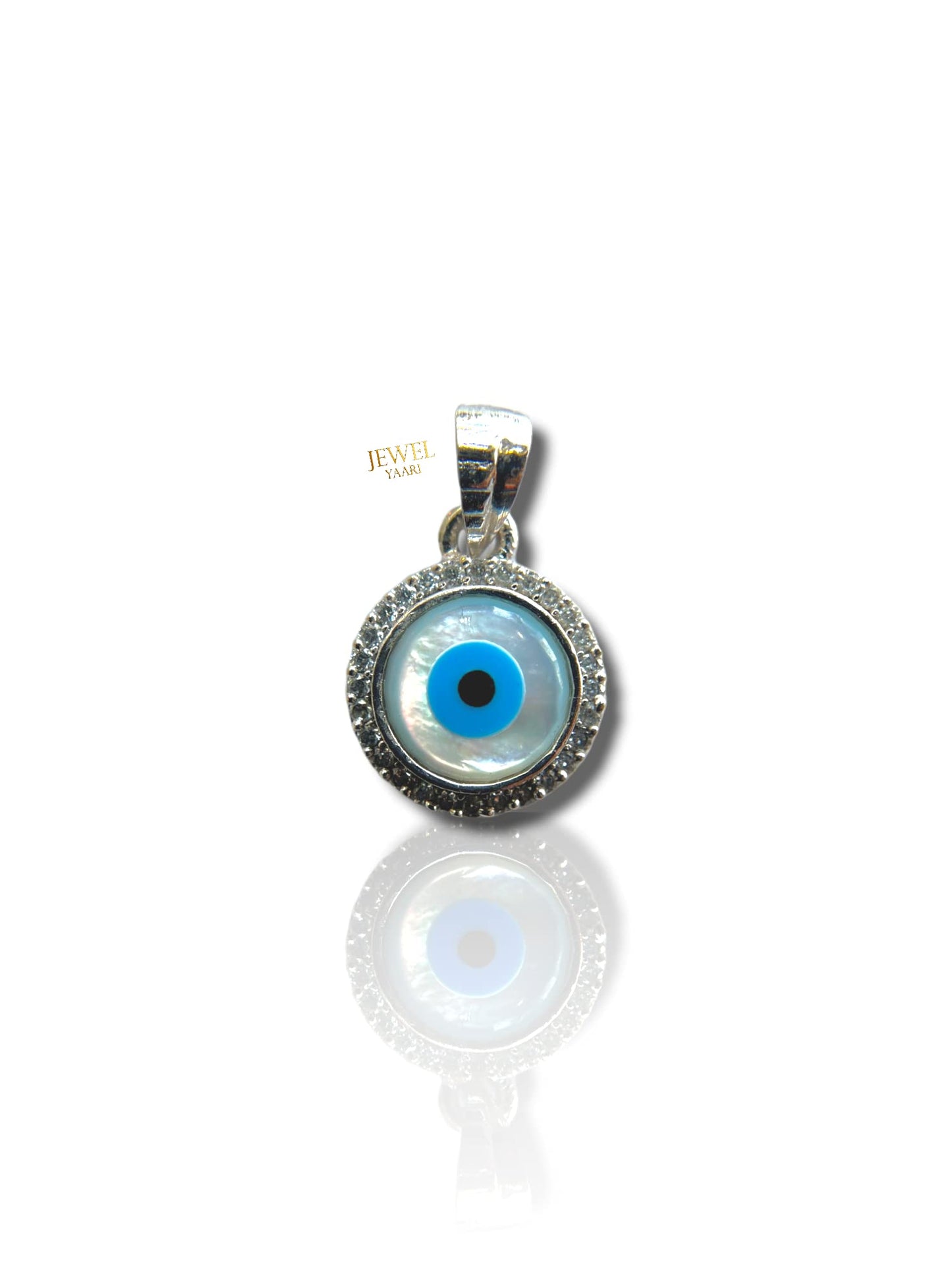 JEWELYAARI™ By SJ Stylish Evil Eye Necklace Pendant Third Blue Eyes Amulet Protection Pendant for Girls, Women, Mens and Children (Evil Eye Pendant Only) - JewelYaari By Shubham Jewellers