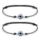 SJ SHUBHAM JEWELLERS™ Sterling Silver 100% Authentic Adjustable Ball Black Cord with Evil Eye Nazar Anklet for Women & Girls (Anklet/Bracelet) - JewelYaari By Shubham Jewellers
