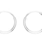Shubham Jewellers Rehti Small Size Plain Bali Silver Hoops Earrings in Pure 92.5 Sterling Silver for Kids/Girls/Women