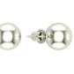 Shubham Jewellers Rehti 925 Silver Sterling-silver and American Diamond Stud Earrings for Unisex - Adult & Child, White