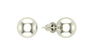 Shubham Jewellers Rehti 925 Silver Sterling-silver and American Diamond Stud Earrings for Unisex - Adult & Child, White