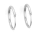 Shubham Jewellers Rehti Small Size Plain Bali Silver Hoops Earrings in Pure 92.5 Sterling Silver for Kids/Girls/Women