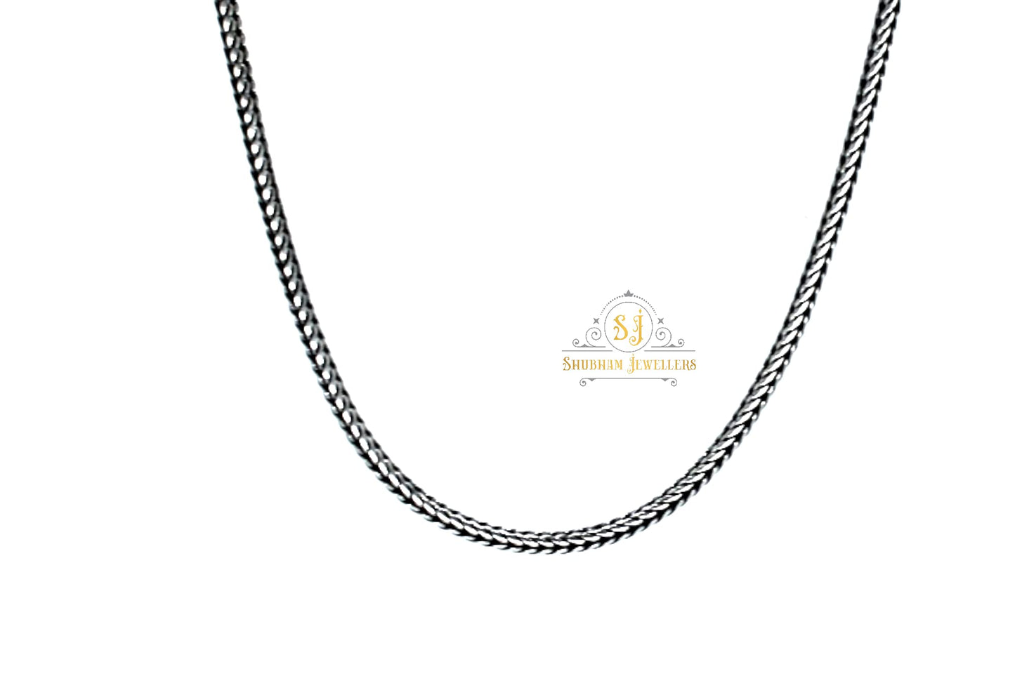 SJ SHUBHAM JEWELLERS? Pure 925 Sterling Silver Chain Necklace for Men and Women 22 Inches Various Design (Rope)