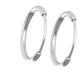 Shubham Jewellers Rehti Small Size Plain Bali Silver Hoops Earrings in Pure 92.5 Sterling Silver for Kids/Girls/Women