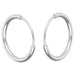 Shubham Jewellers Rehti Small Size Plain Bali Silver Hoops Earrings in Pure 92.5 Sterling Silver for Kids/Girls/Women