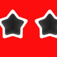 SJ SHUBHAM JEWELLERS Rehti 925-92.5 Sterling Silver Star Cut Black Real Cubic Zirconia Fashion Stud Tops Earrings For Men,Women,Children,Boys and Girls - JewelYaari By Shubham Jewellers