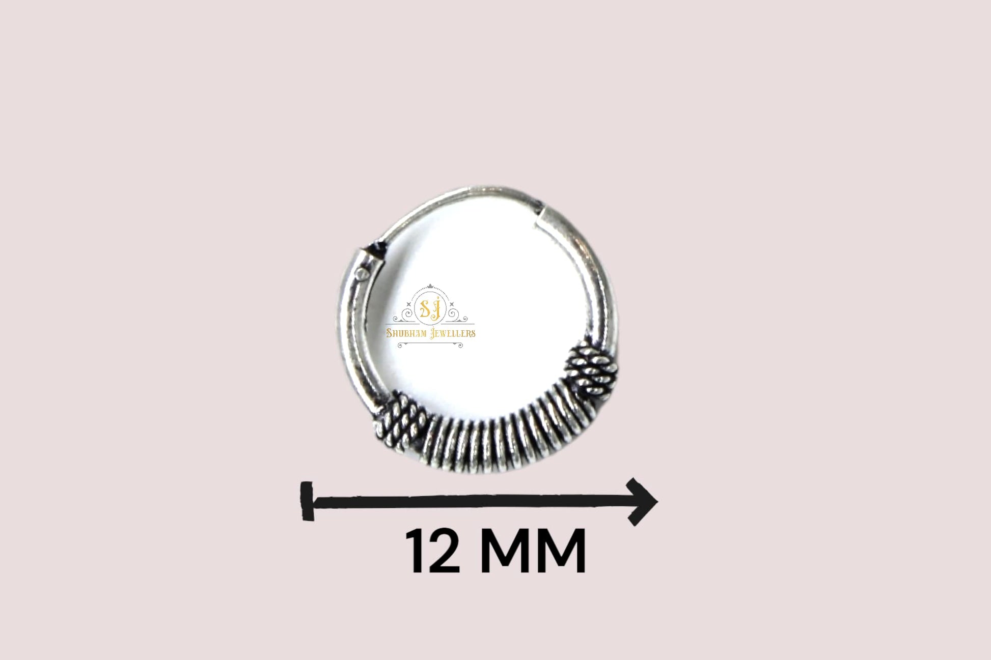 SJ SHUBHAM JEWELLERS™ 925 Sterling Silver Hoop Earrings for Women & Girls, Silver Bali for Girls - JewelYaari By Shubham Jewellers