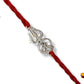 SJ SHUBHAM JEWELLERS? Pure 925 Sterling Silver Rakhi for brother Charm Bracelet Raksha Bandhan With Pure Cotton Thread For Men, Boys, Rakhis Snktrn