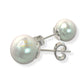 SJ SHUBHAM JEWELLERS™ 925 Sterling Silver Pearl Studs Earrings For Women and Girls and Kids (5,7, 9 mm) - JewelYaari By Shubham Jewellers