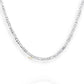 JEWELYAARI Pure 925 Sterling Silver Italian Sachin Figaro Chain Necklace ACPL for Men 20 Inches(24 Gm) - JewelYaari By Shubham Jewellers