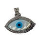 JEWELYAARI™ By SJ Stylish Evil Eye Necklace Pendant Third Blue Eyes Amulet Protection Pendant for Girls, Women, Mens and Children (Evil Eye Pendant Only) - JewelYaari By Shubham Jewellers