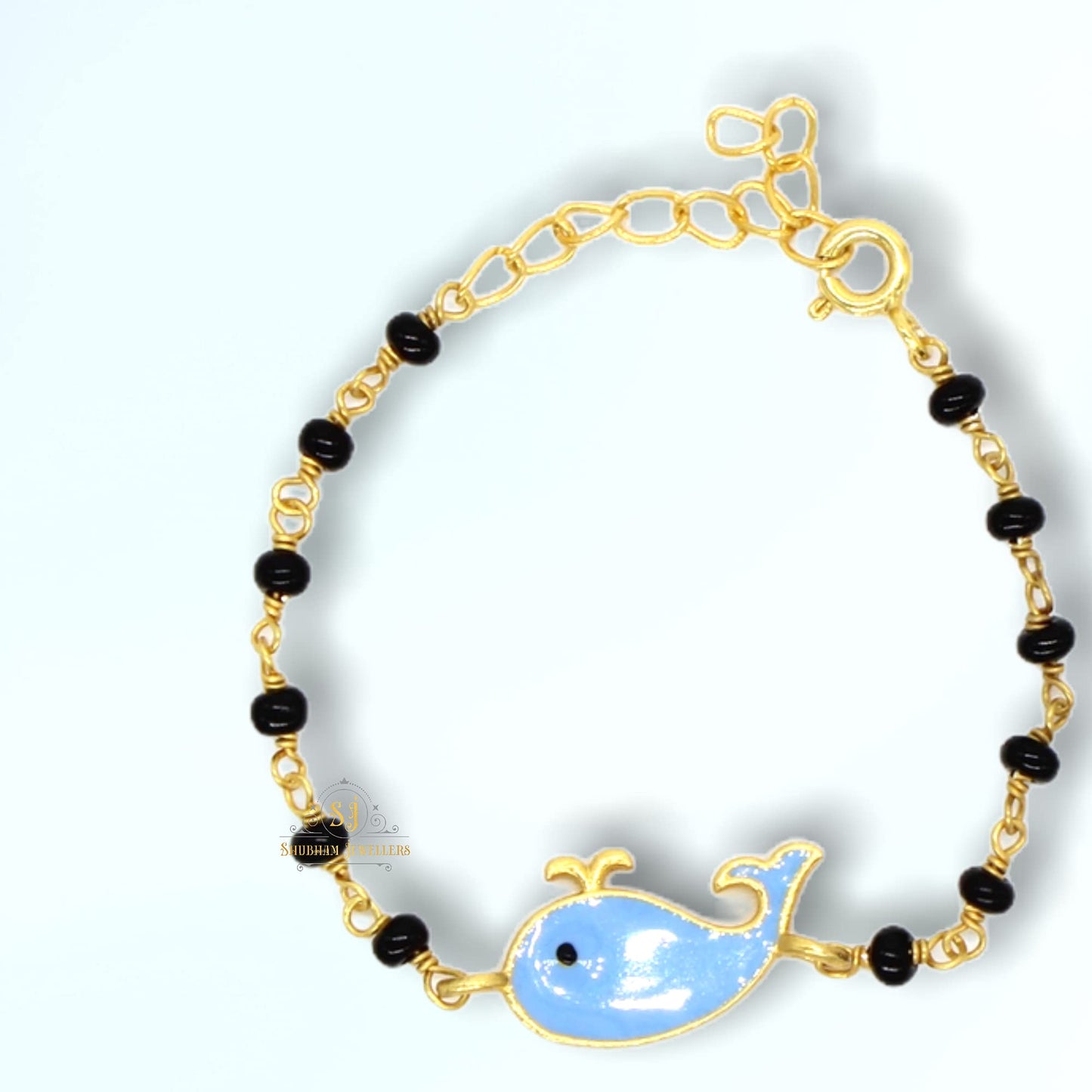 SJ Shubham Jewellers rehti 925 Sterling Silver Cute Animal Face Bracelet Nazariya For Baby Boys & Girls (New Born to 12 Month Small Size Length 5 Inch) - JewelYaari By Shubham Jewellers