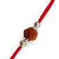 SJ SHUBHAM JEWELLERS™ 925 Sterling Silver Rakhi for brother Rudraksha Rakhi Bracelet Raksha Bandhan Pure Cotton For Men, Boys, Kids Rakhi With Roli Chawal - JewelYaari By Shubham Jewellers