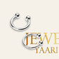 JEWELYAARI™ 92.5 Silver Tiny Hoop Nose Ring 1 Piece,Two Piece, Variation, Simple & Beautiful Nose Pin For Women & Girls - JewelYaari By Shubham Jewellers