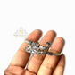 SJ SJ SHUBHAM JEWELLERS? 925 Sterling Silver Oxidised Designer Peacock Kada for Women/Girls