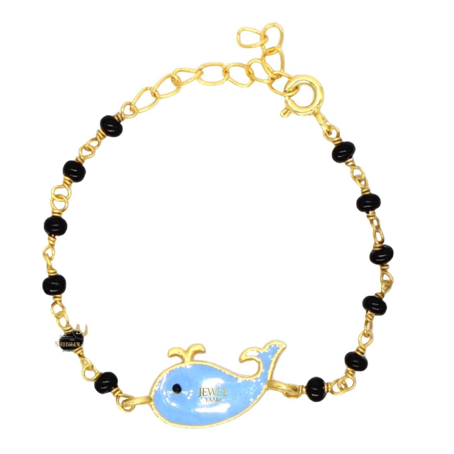 SJ Shubham Jewellers rehti 925 Sterling Silver Cute Animal Face Bracelet Nazariya For Baby Boys & Girls (New Born to 12 Month Small Size Length 5 Inch) - JewelYaari By Shubham Jewellers