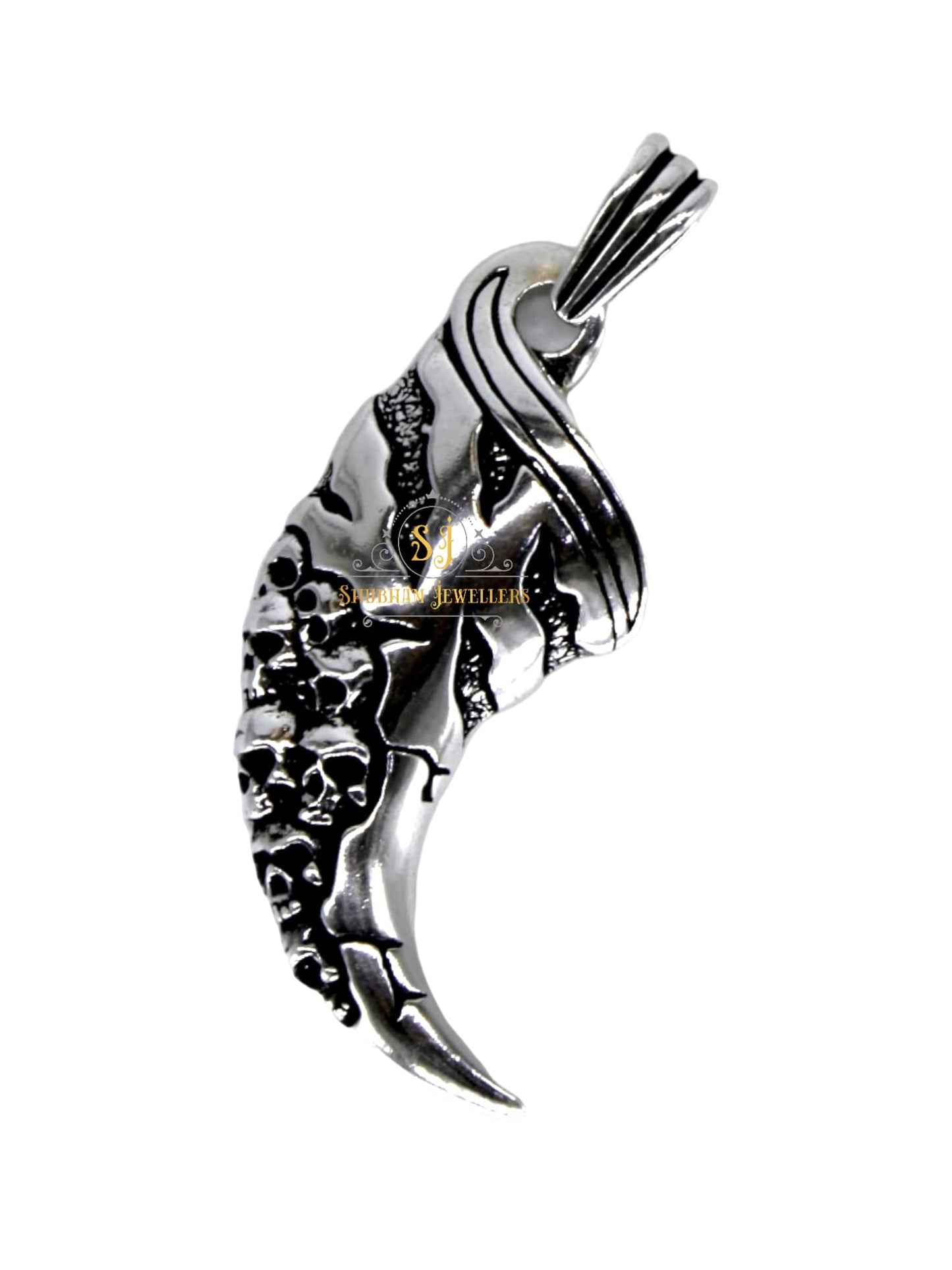 SJ SHUBHAM JEWELLERS™ Dragon Claw Anchor Lion King Pattern, Silver Pendant, Ethically Handcrafted With Care Multiple Choice - JewelYaari By Shubham Jewellers