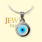 JEWELYAARI™ By SJ Stylish Evil Eye Necklace Pendant Third Blue Eyes Amulet Protection Pendant for Girls, Women, Mens and Children (Evil Eye Pendant Only) - JewelYaari By Shubham Jewellers