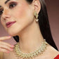 Karatcart Gold Plated Kundan Peal Jewellery Set for Women