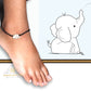 SJ SHUBHAM JEWELLERS Rehti 925 New Oxidised Silver Black Thread Elephant Nazarbattu/Nazaiya Anklet/Bracelet for Girls, Women and Children with Silver Ghunghroo