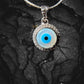 JEWELYAARI™ By SJ Stylish Evil Eye Necklace Pendant Third Blue Eyes Amulet Protection Pendant for Girls, Women, Mens and Children (Evil Eye Pendant Only) - JewelYaari By Shubham Jewellers