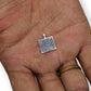 SJ SHUBHAM JEWELLERS™ 925 Pure Solid Silver Square Piece (Chokor) Pendant/Chokor for Astrology - JewelYaari By Shubham Jewellers