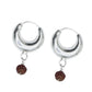 Shubham Jewellers Rehti 925 Sterling Silver Rudraksha Bali Fashion Oxidized Hoop Earrings for Boys, Girls and Women