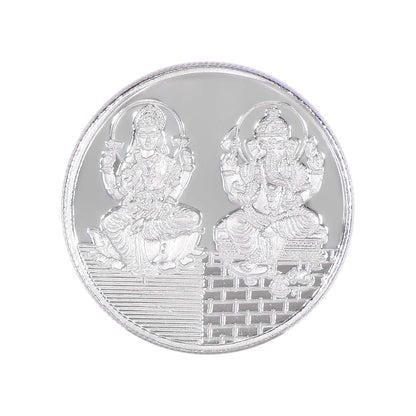SJ SHUBHAM JEWELLERS Rehti Dhanteras Diwali Pure 999 Silver Coins for Gift and prosperity with Certificate - JewelYaari By Shubham Jewellers