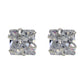 Shubham Jewellers Rehti 925-92.5 Sterling Silver Princess Cut Real Cubic Zirconia Fashion Stud Earrings For Men,Women,Children,Boys and Girls 7 MM
