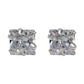 Shubham Jewellers Rehti 925-92.5 Sterling Silver Princess Cut Real Cubic Zirconia Fashion Stud Earrings For Men,Women,Children,Boys and Girls 7 MM - JewelYaari By Shubham Jewellers