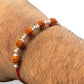 SJ SHUBHAM JEWELLERS™ 925 Sterling Silver Rakhi for brother Rudraksha Rakhi Bracelet Raksha Bandhan Pure Cotton For Men, Boys, Kids Rakhi With Roli Chawal - JewelYaari By Shubham Jewellers