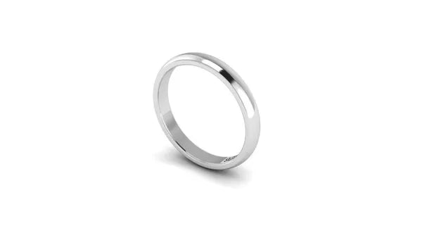 925 High Polish Regular Wear Unisex Silver Finger Ring Band in Pure 92.5 Sterling Silver