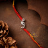 Silver Om Trishool Rakhi 925 Sterling Silver Rakhi for brother, Rakhi For Men, Rakhi For Kids( )