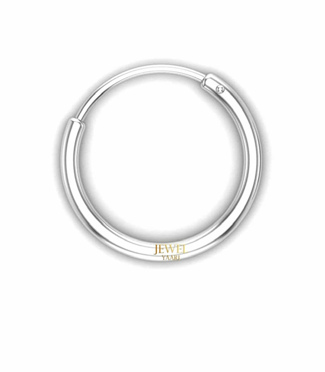 JEWELYAARIâ¢ 92.5 Silver Tiny Hoop Nose Ring 1 Piece,Two Piece, Variation, Simple & Beautiful Nose Pin For Women & Girls