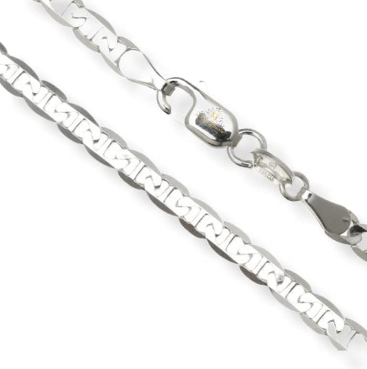 JewelYaariâ¢ Pure 925 Sterling Silver Italian Link Curb Bracelet for Men and boys 8.5 Inches(