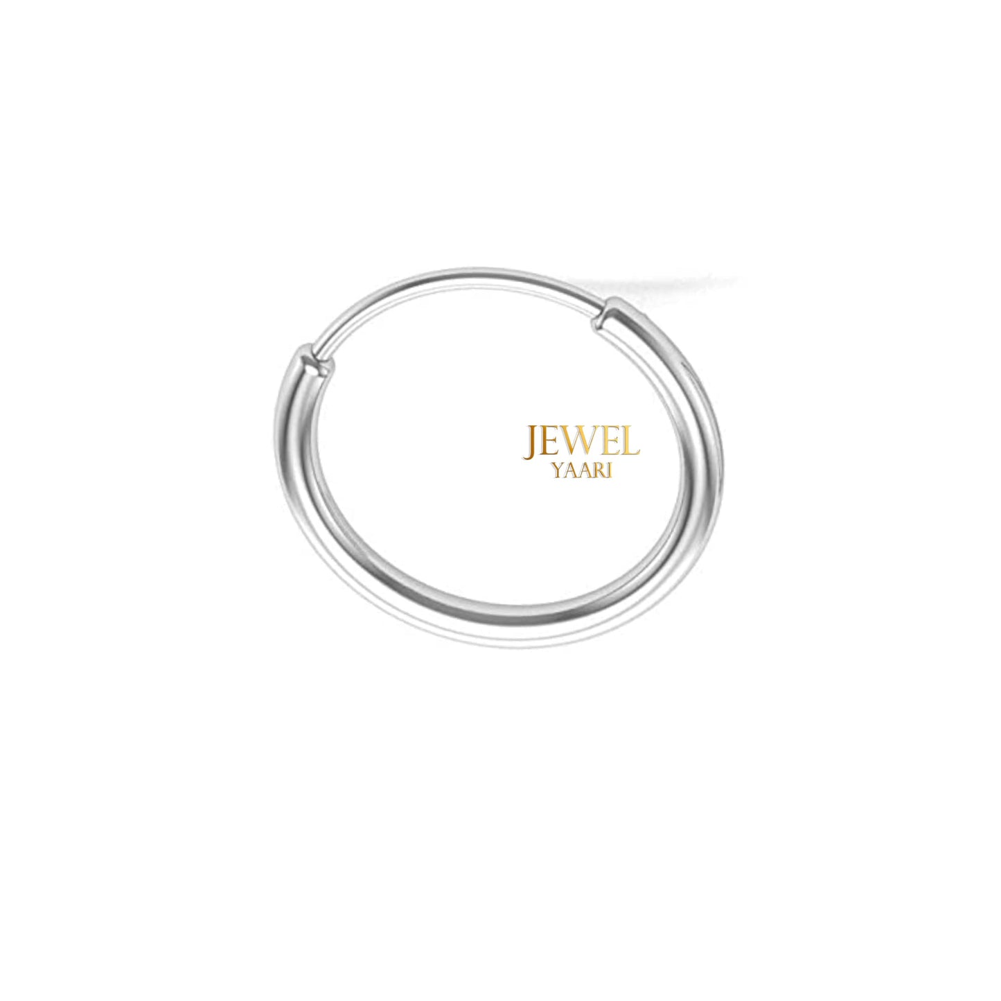 Shubham Jewellers Rehti 92.5 Silver Tiny Hoop Nose Ring 1 Piece,Two Piece, Variation, Simple & Beautiful Nose Pin For Women & Girls