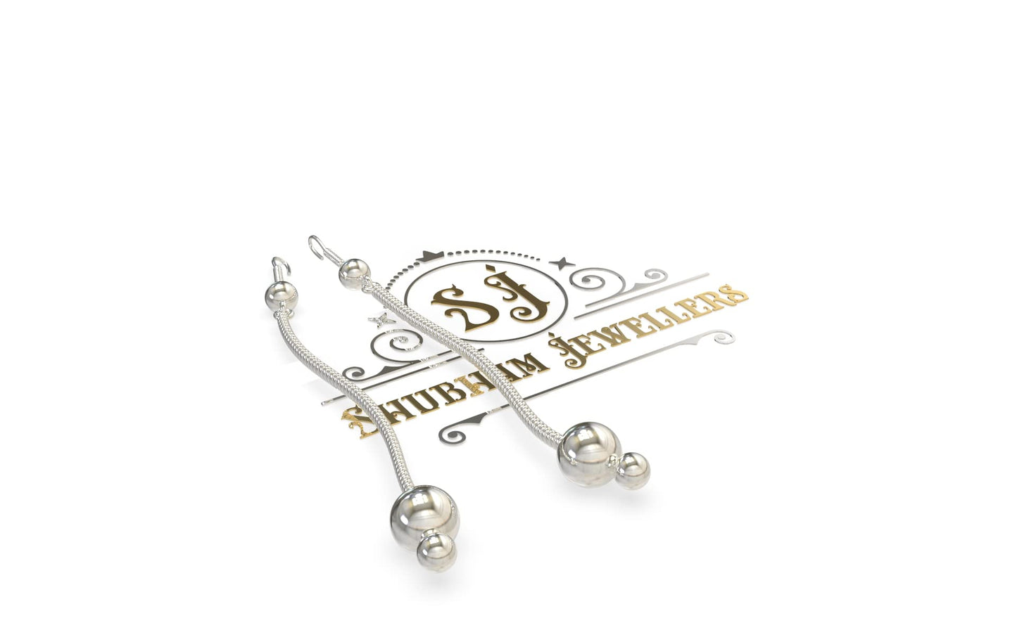 SJ SHUBHAM JEWELLERS? Minimalist Long Thin Sterling Silver BIS Hallmarked Jewelry Linear Drop Dangle Earrings - JewelYaari By Shubham Jewellers