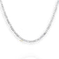 JewelYaari? Pure 925 Sterling Silver Italian Sachin Figaro Chain Necklace ACPL for Men 20 Inches(20 Gm) - JewelYaari By Shubham Jewellers