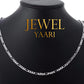 JewelYaari? Pure 925 Sterling Silver Italian Sachin Figaro Chain Necklace ACPL for Men 20 Inches(20 Gm) - JewelYaari By Shubham Jewellers