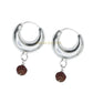 Shubham Jewellers Rehti 925 Sterling Silver Rudraksha Bali Fashion Oxidized Hoop Earrings for Boys, Girls and Women