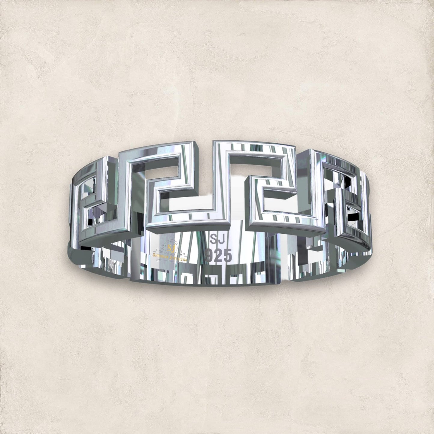 SJ SHUBHAM JEWELLERS? 925 Sterling Silver S Loop Band style Rings For Men and women Size : 9