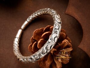 silver tribal kada for men