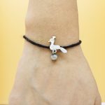 Shubham Jewellers Rehti 925 Oxidised Silver Black Thread Peacock Nazarbattu/Nazaiya Anklet/Bracelet for Girls, Women and Children with Silver Ghunghroo