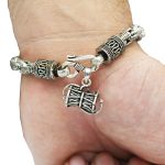 925 Link Bracelet with Damru