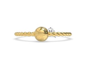 SJ SHUBHAM JEWELLERS Tiny Hoop Gold 18K 750 Nose Ring Simple & Beautiful Nose Pin For Women & Girls