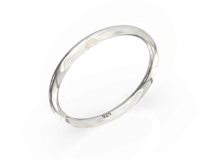 SJ SHUBHAM JEWELLES 925 Mirror Finish Solid Sterling Silver Kada for Unisex Adult