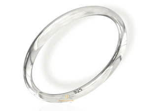 SJ SHUBHAM JEWELLES 925 Mirror Finish Solid Sterling Silver Kada for Unisex Adult